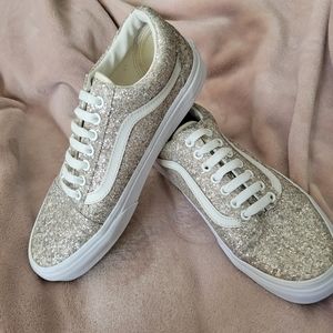 Vans Old Skool Low Rosey Silver Sneakers - 8.5